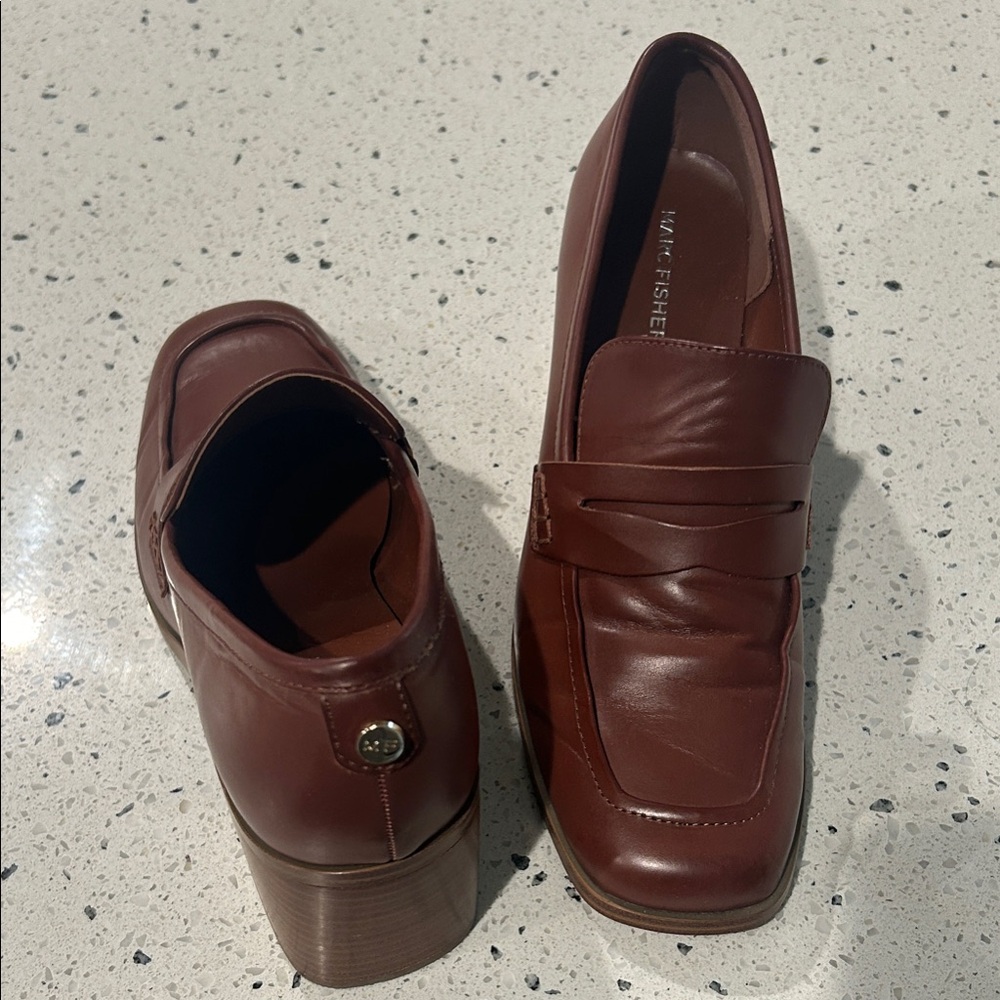 Marc Fisher Women's Brown Leather Heels